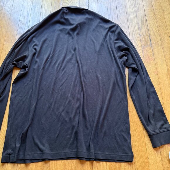 Brooks Brothers Size XL Black Supima Cotton Knit Long Sleeve Turtleneck Shirt - Picture 9 of 11